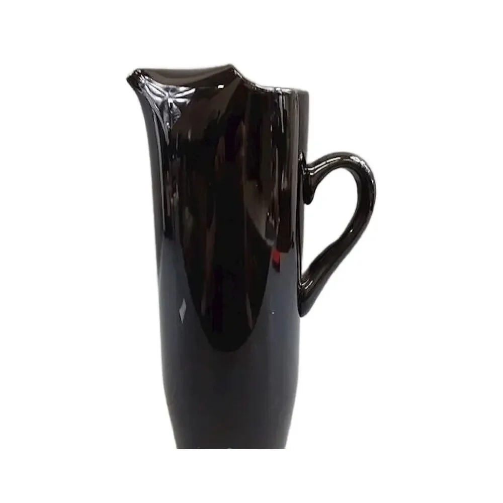 Vintage | Art | Amethyst Art Glass Pinched Spout Water Pitcher Carafe ...